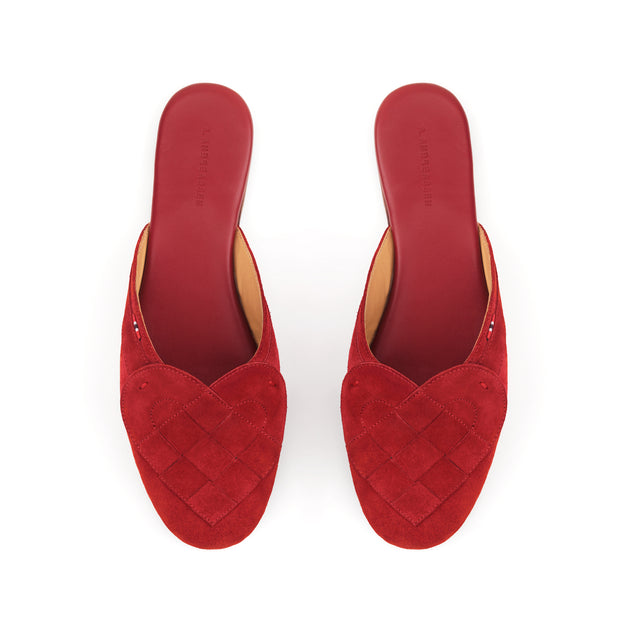 Red hotsell pointed mules
