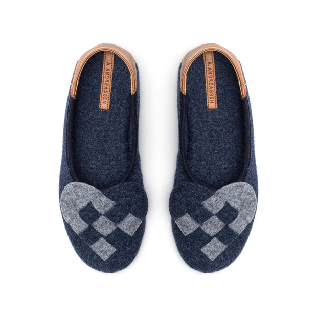 Elskling Slipper | Felt | Blue
