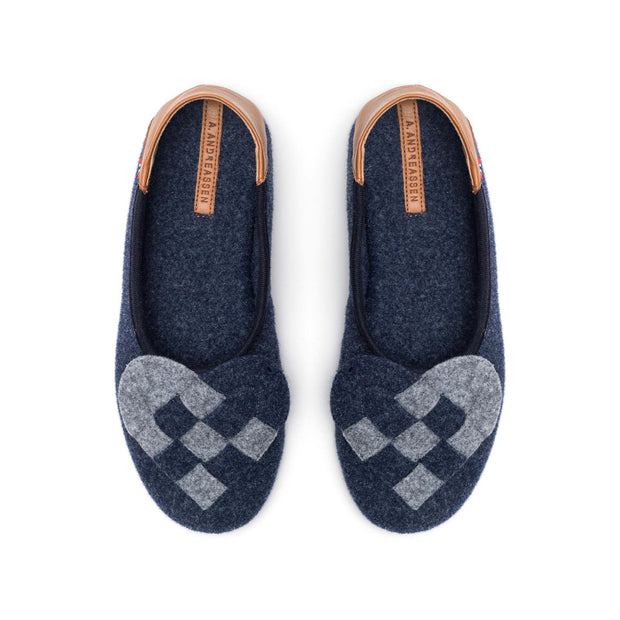 Elskling Slipper | Felt | Blue