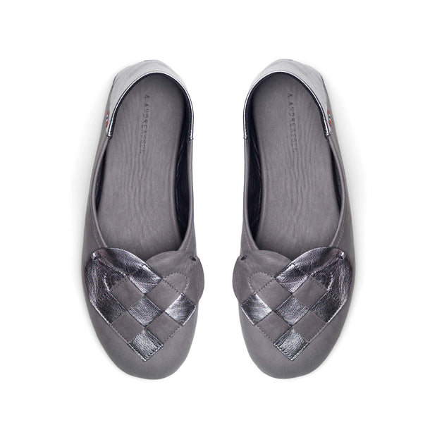 Elskling Slipper | Soft Leather | Slate Grey