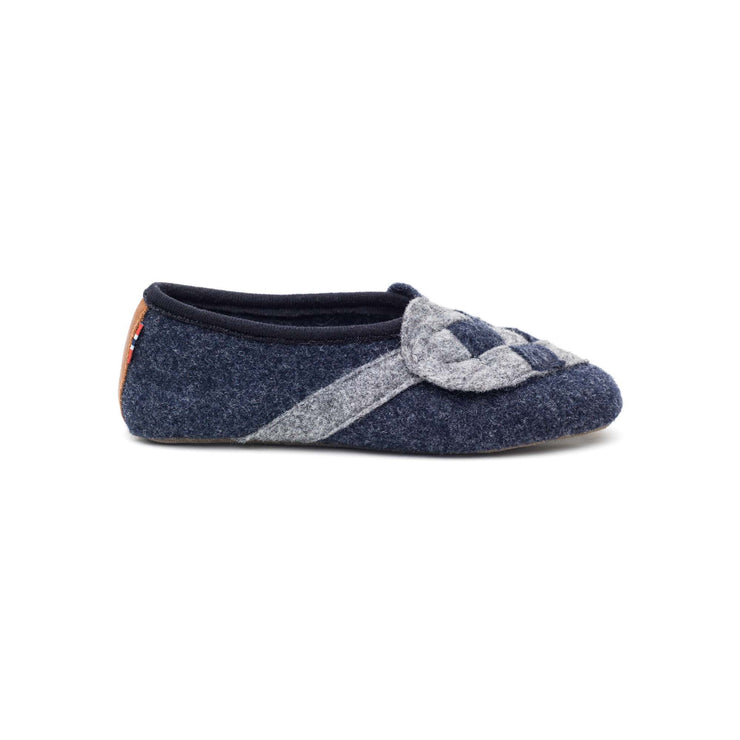 "Lille Elskling" Girls' Felt Slippers | Blue