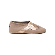 "Lille Elskling" girls leather slippers | taupe