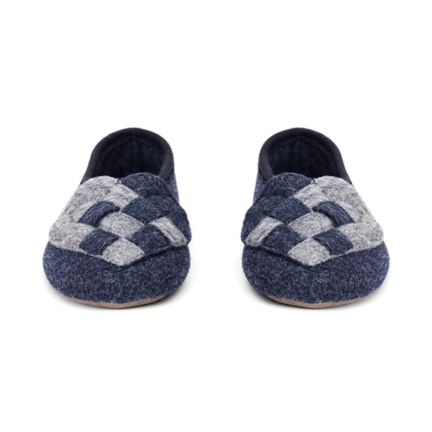 "Lille Elskling" Girls' Felt Slippers | Blue