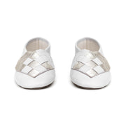 "Lille Elskling" Girls Leather Slippers | White