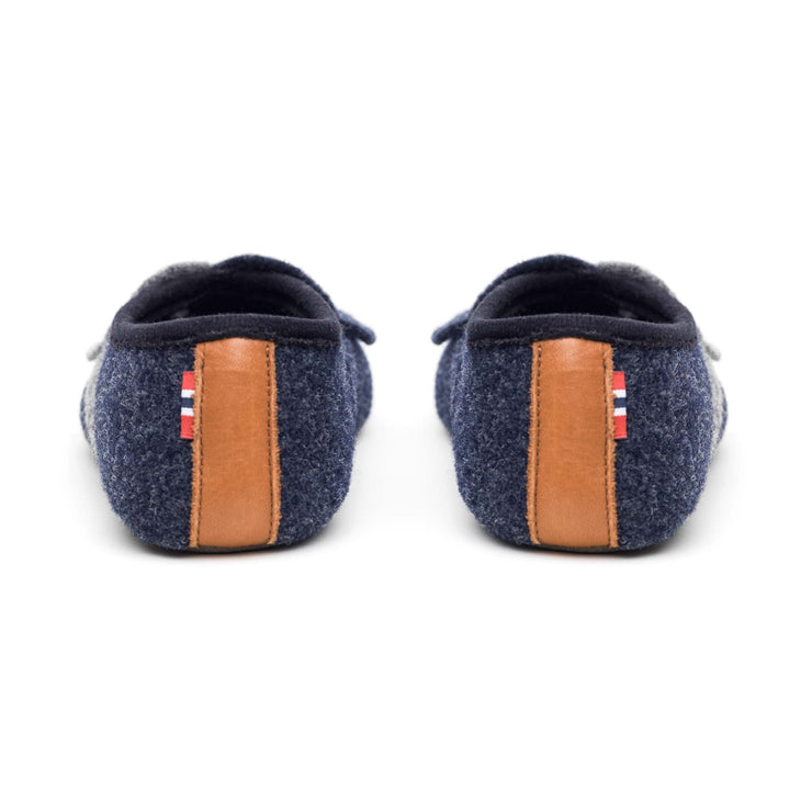 "Lille Elskling" Girls' Felt Slippers | Blue