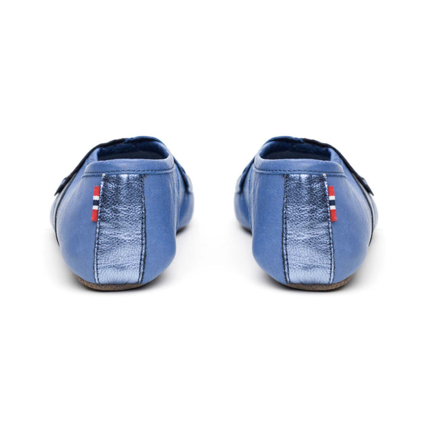 "Lille Elskling" Girls Leather Slippers | Baby Blue