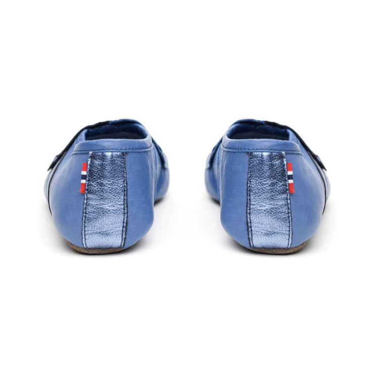 "Lille Elskling" Girls Leather Slippers | Baby Blue