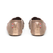 "Lille Elskling" girls leather slippers | taupe