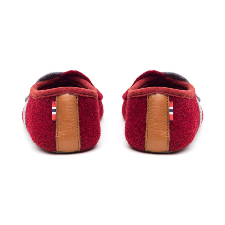 "Lille Elskling" Girls Felt Slippers | Red