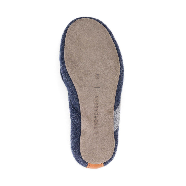 "Lille Elskling" Girls' Felt Slippers | Blue