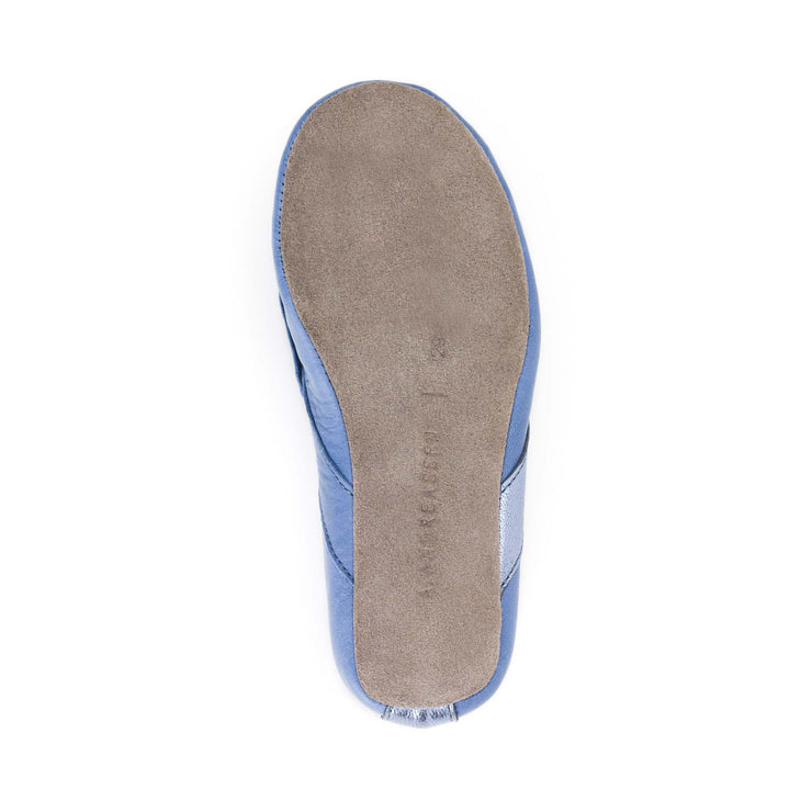 "Lille Elskling" Girls Leather Slippers | Baby Blue