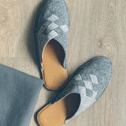 Henrik |  Men's Mule / Slip-On  | Wool Felt | Grey