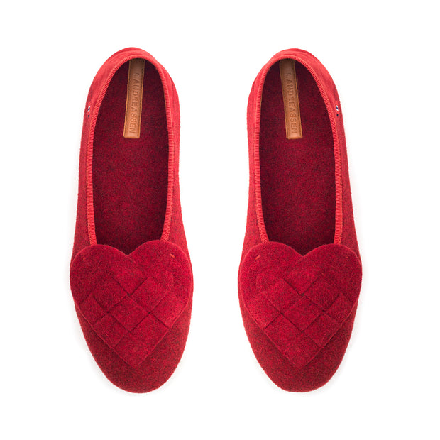 Elskling Slipper | Felt | Lingonberry