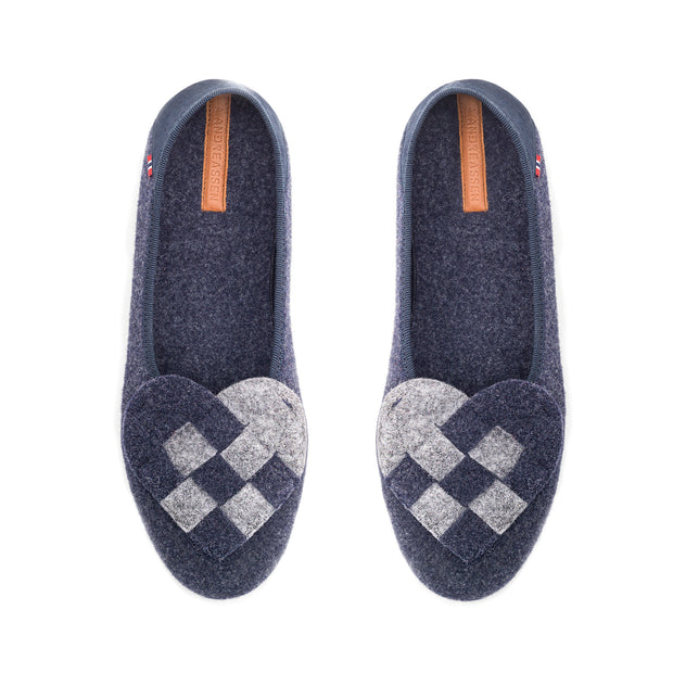 Elskling Slipper | Felt | Navy