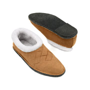 Henrik | Shearling Slippers | Suede & Shearling | Tobacco