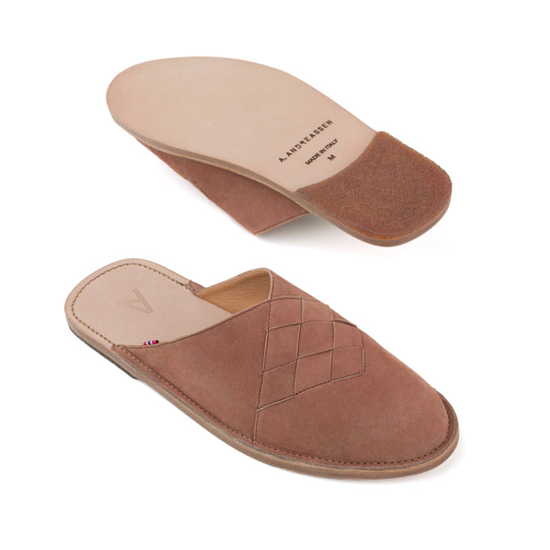 Henrik |  Men's Mule / Slip-On  | Leather | Tobacco