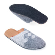 Henrik |  Men's Mule / Slip-On  | Wool Felt | Grey