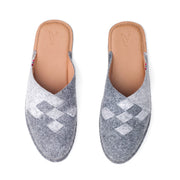 Henrik |  Men's Mule / Slip-On  | Wool Felt | Grey