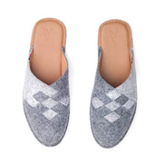 Henrik |  Men's Mule / Slip-On  | Wool Felt | Grey