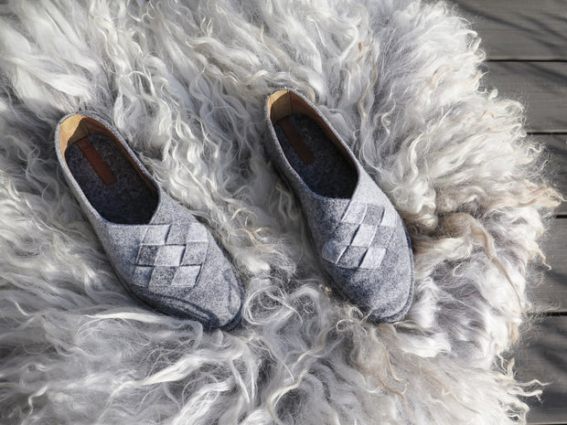 Felt Slippers with Rubber Soles | Glerups | Natural Bed Company