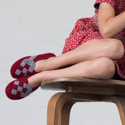 "Lille Elskling" Girls Felt Slippers | Red