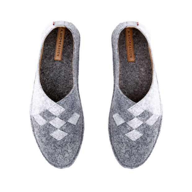 Henrik | Slippers | Wool Felt | Grey