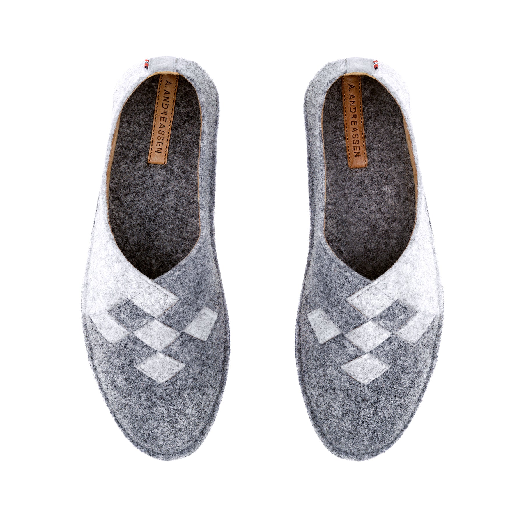 Designer Mule Slippers Wool felt Andreassen