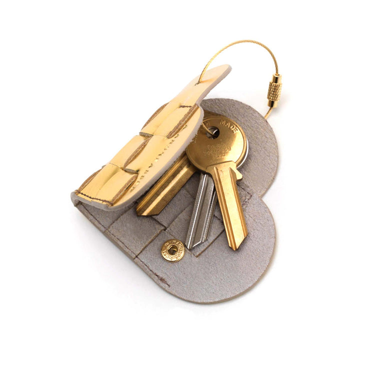 Elskling Key Ring | Leather | Gold
