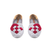 Elskling Slipper | Felt | Grey/Red